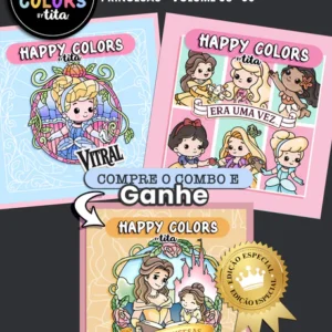 Happy Colors – Combo Vol 8 e 9 – Princesas