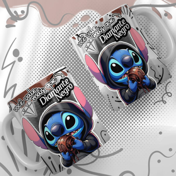 24 Artes para Canecas - Stitch Páscoa Chocolates - Imagem 13