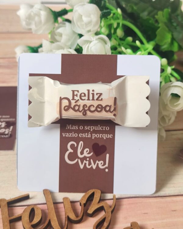 Bala com Card Cruz – Páscoa 2025 - Imagem 2