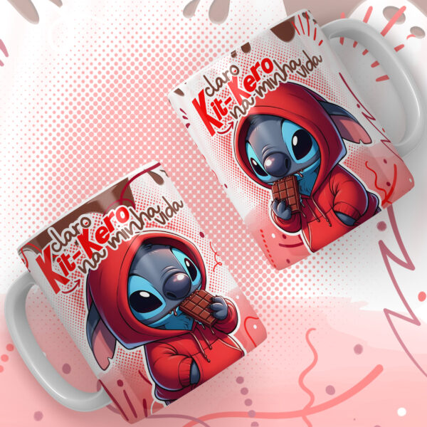 24 Artes para Canecas - Stitch Páscoa Chocolates