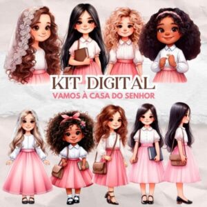 Ilustrações Vamos à Casa do Senhor – Kit Digital