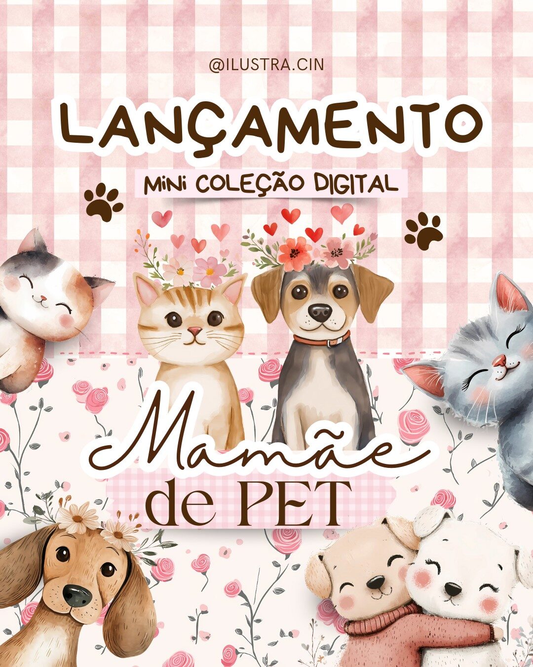 Kit digital mãe de pet