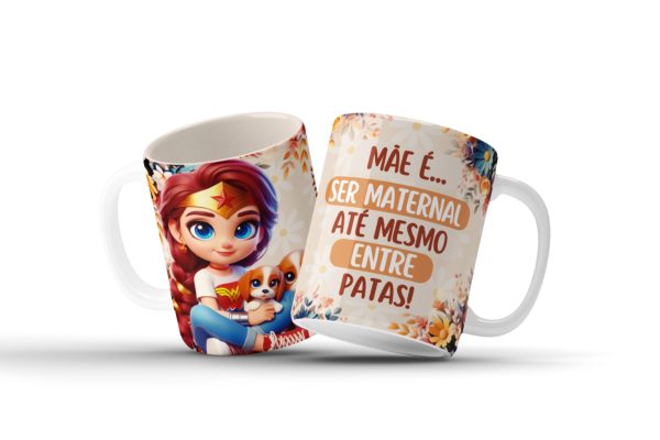 COMBO – Mãe Maravilha COM e SEM Frase – Artes para Canecas - Imagem 11