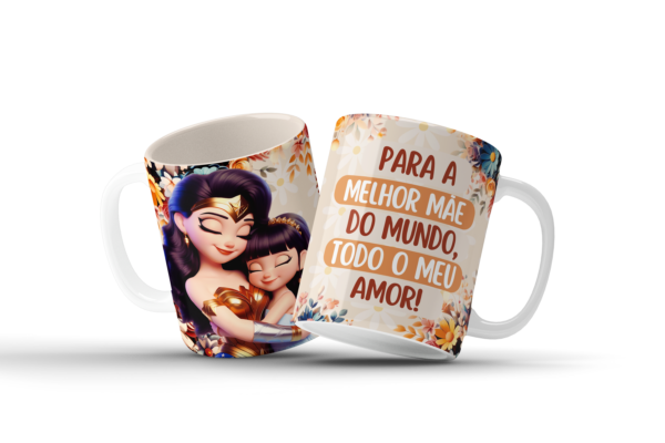COMBO – Mãe Maravilha COM e SEM Frase – Artes para Canecas - Imagem 13