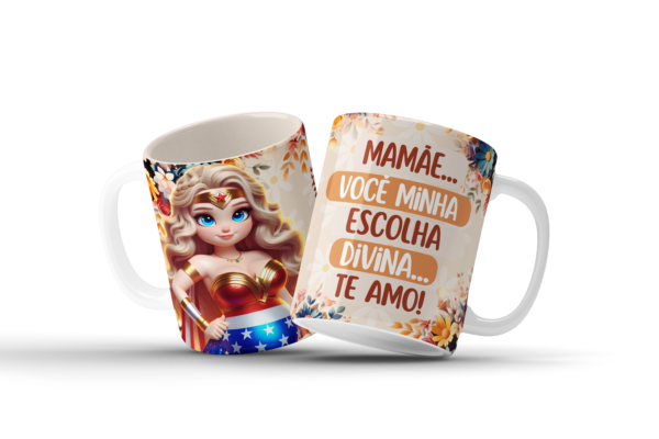 COMBO – Mãe Maravilha COM e SEM Frase – Artes para Canecas - Imagem 15