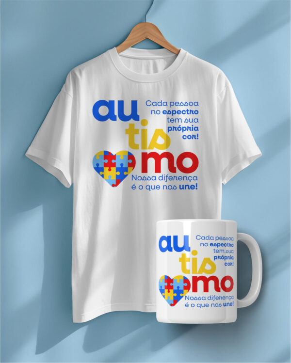 COMBO Autismo – Artes Canecas/Camisetas