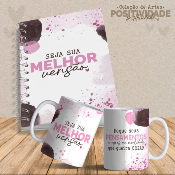 36  Artes Canecas e Agendas Personalizadas Positividade - Imagem 2