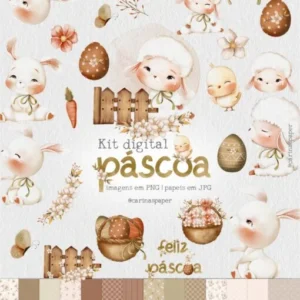 Páscoa fofa – Kit Digital
