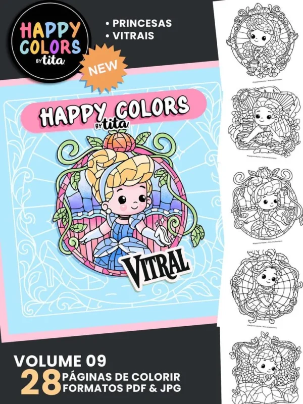 Happy Colors – Combo Vol 8 e 9 – Princesas - Imagem 5