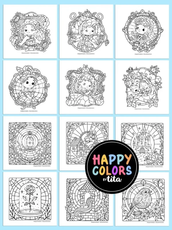 Happy Colors – Combo Vol 8 e 9 – Princesas - Imagem 3