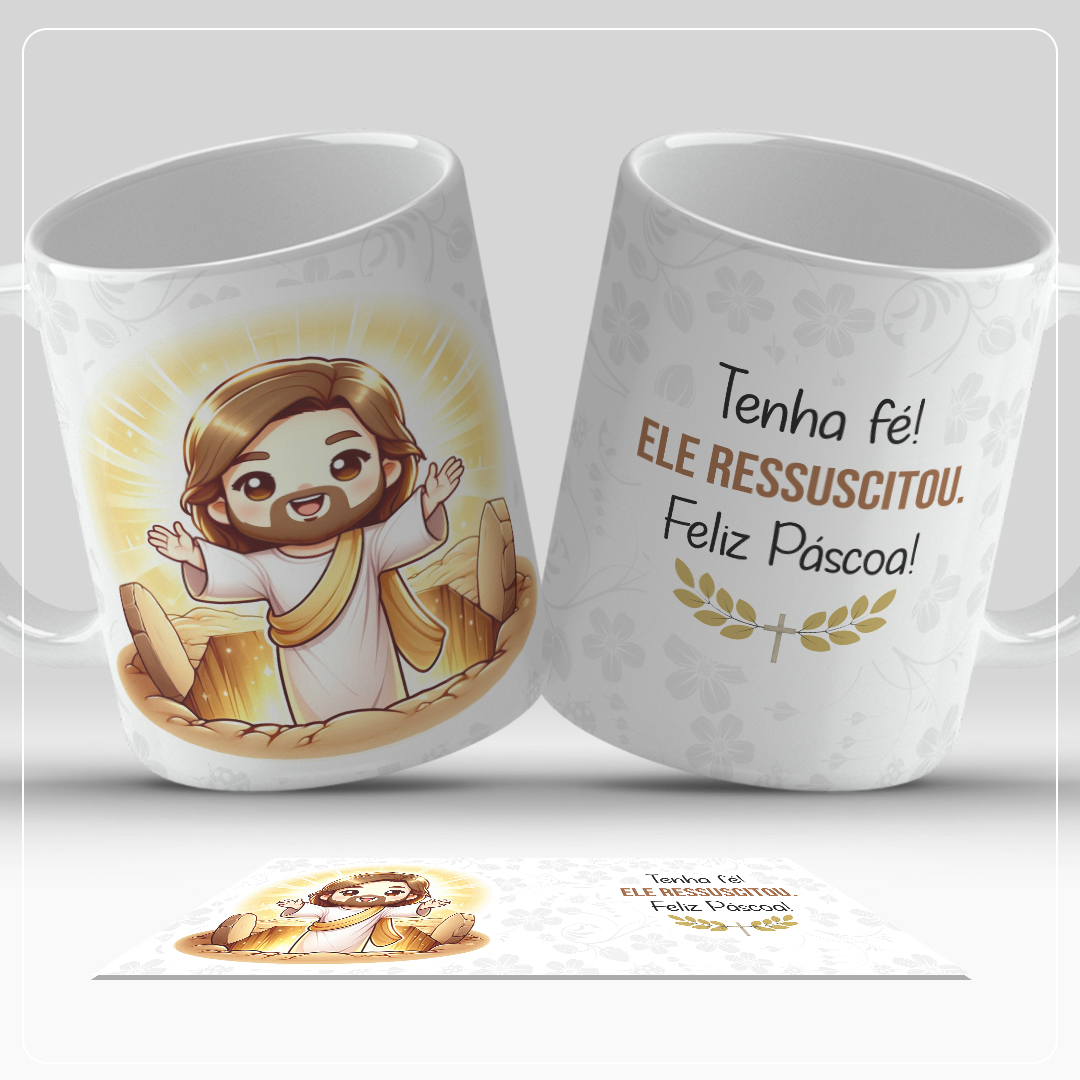 17 artes caneca páscoa cristã