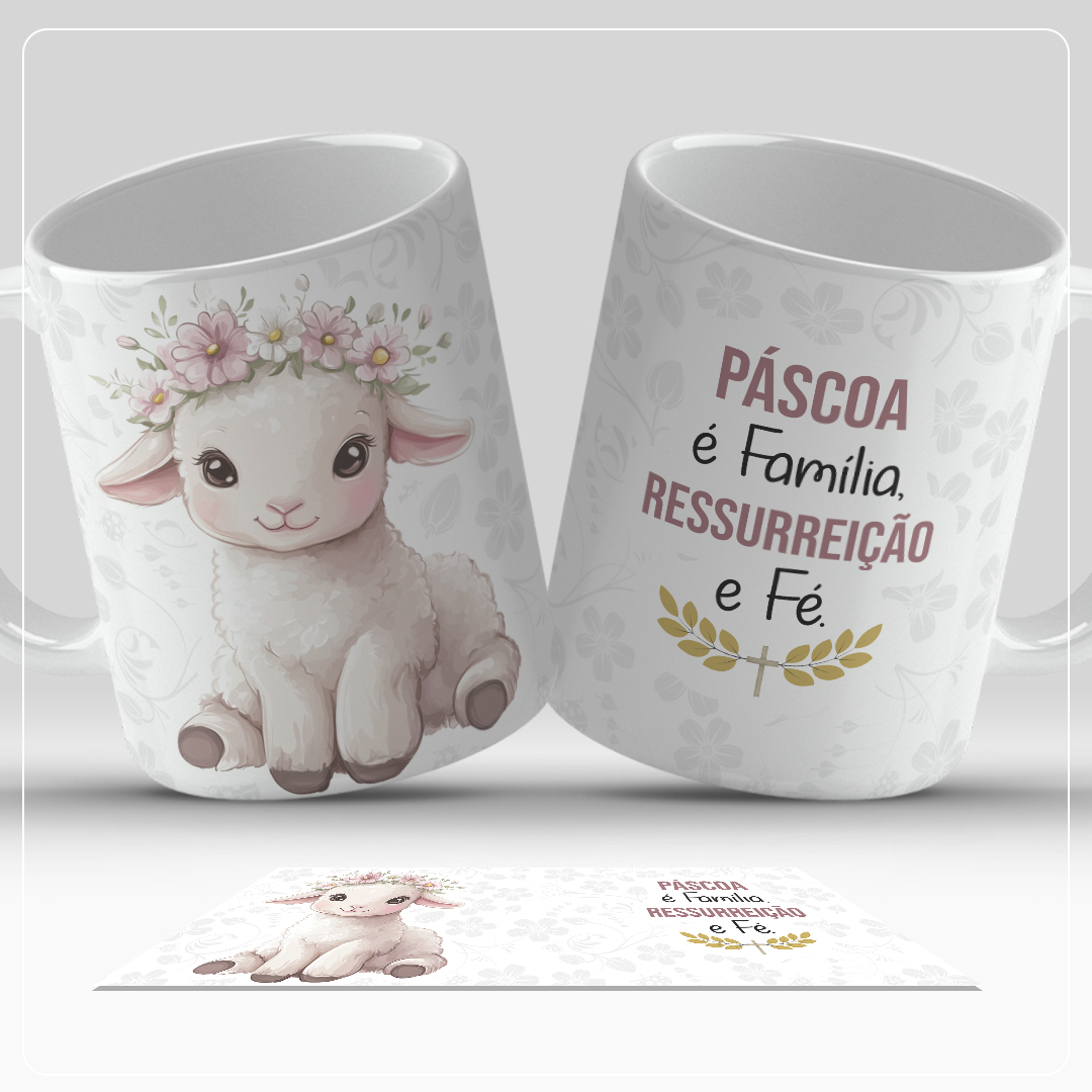 17 artes caneca páscoa cristã - Imagem 6
