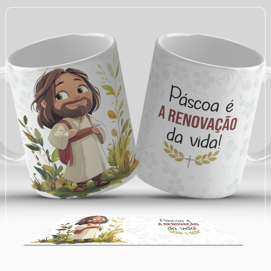 17 artes caneca páscoa cristã - Imagem 9