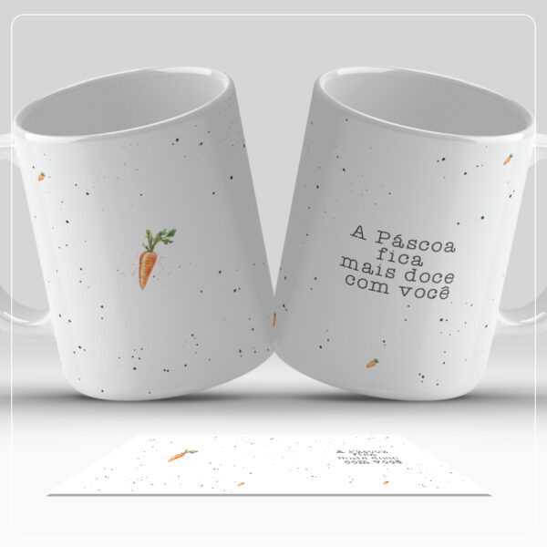 9 artes caneca páscoa minimalista