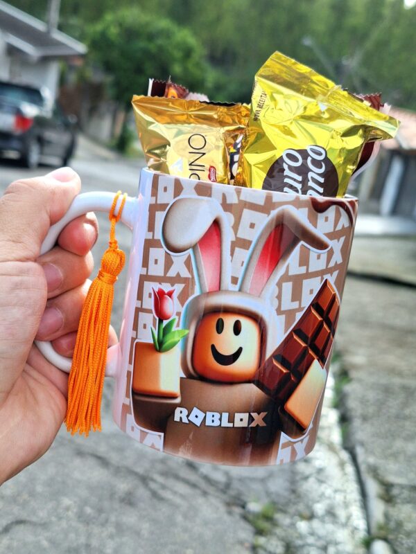 12 artes para caneca - Páscoa Roblox: Aventuras de Chocolate - Imagem 5
