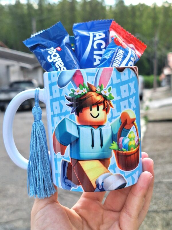 12 artes para caneca - Páscoa Roblox: Aventuras de Chocolate - Imagem 7