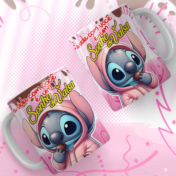 24 Artes para Canecas - Stitch Páscoa Chocolates - Imagem 7