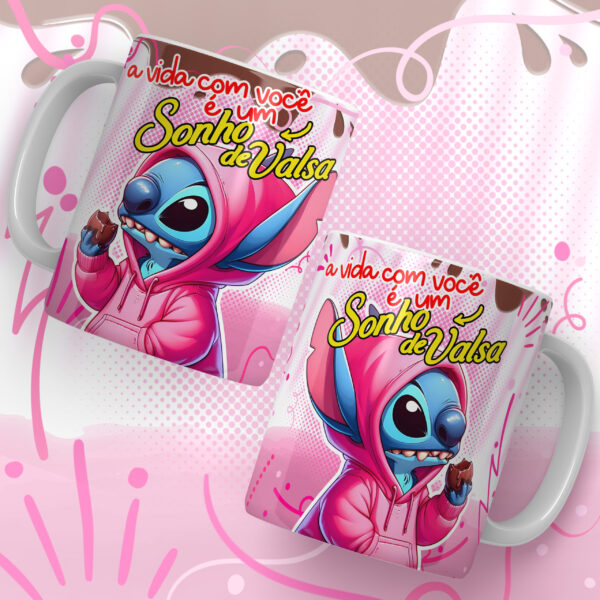 24 Artes para Canecas - Stitch Páscoa Chocolates - Imagem 8