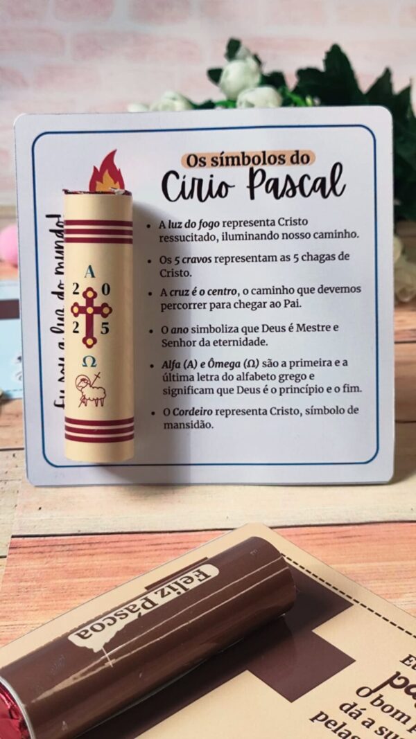 Card Baton Cruz e Círio Pascal Páscoa Cristã – Páscoa 2025 - Imagem 9