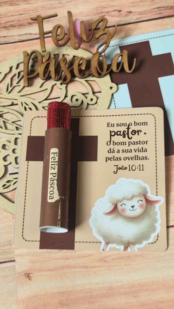 Card Baton Cruz e Círio Pascal Páscoa Cristã – Páscoa 2025 - Imagem 2
