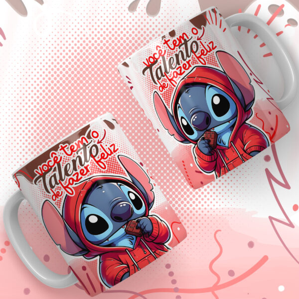 24 Artes para Canecas - Stitch Páscoa Chocolates - Imagem 9