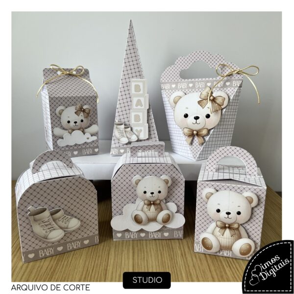 Ursinho e Ursinha de Luxo – Kit Festa Pronta