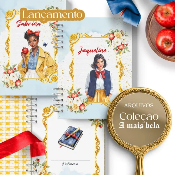 Kit Capas e Miolos Pautado Coleção A Mais Bela - Imagem 2