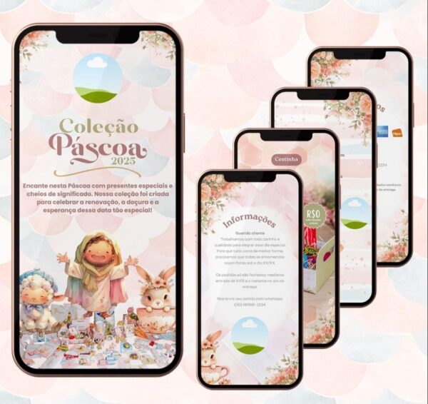 Template Canva – Catálogo Páscoa 2025