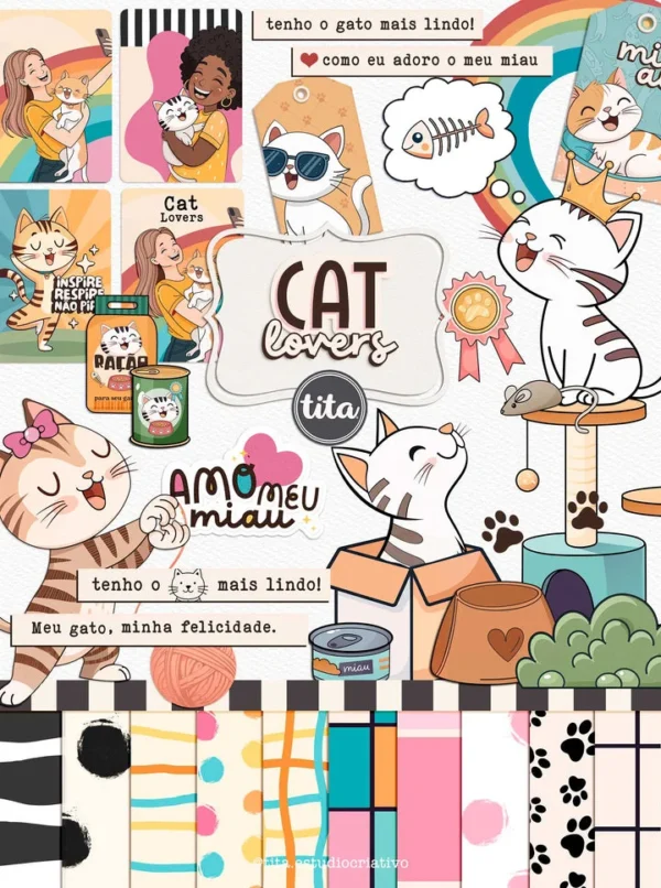 Pet Lovers – Combão Ilustrações Gato e Cachorro - Imagem 3