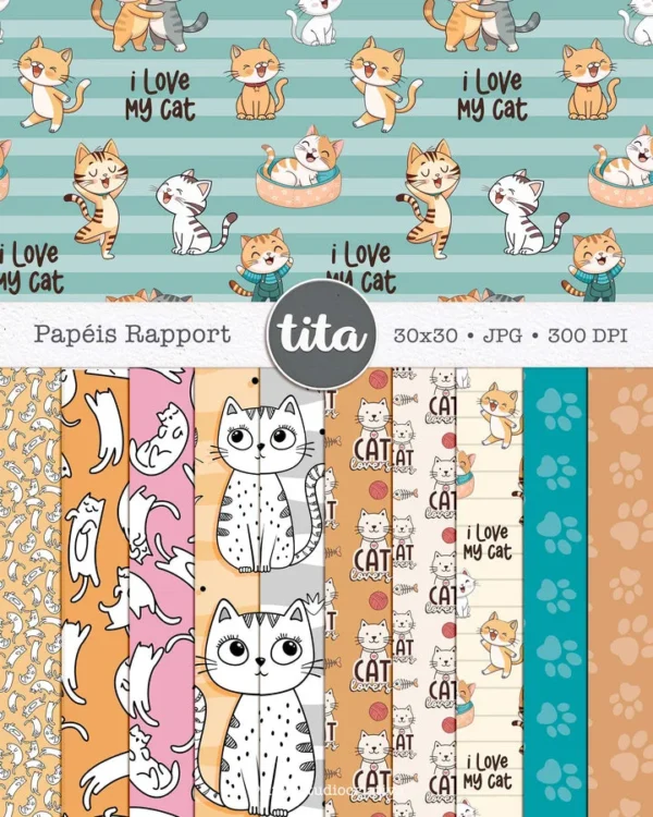 Pet Lovers – Combão Ilustrações Gato e Cachorro - Imagem 17
