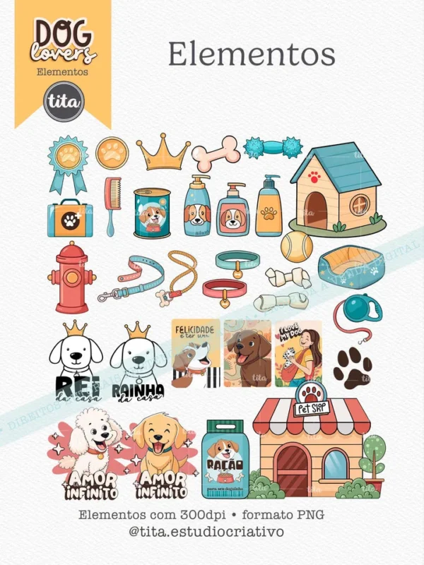 Pet Lovers – Combão Ilustrações Gato e Cachorro - Imagem 4