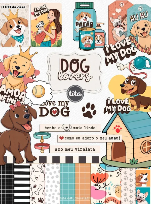 Pet Lovers – Combão Ilustrações Gato e Cachorro - Imagem 2