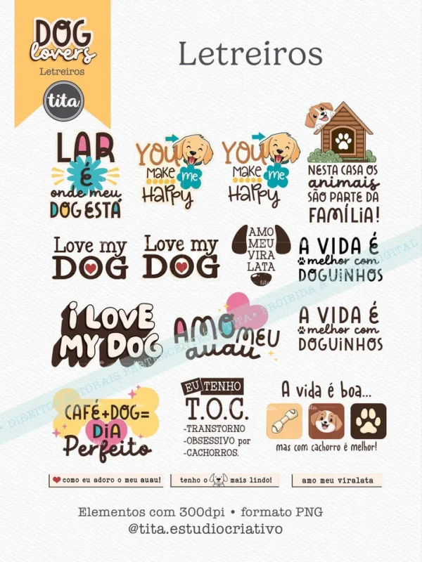 Pet Lovers – Combão Ilustrações Gato e Cachorro - Imagem 6