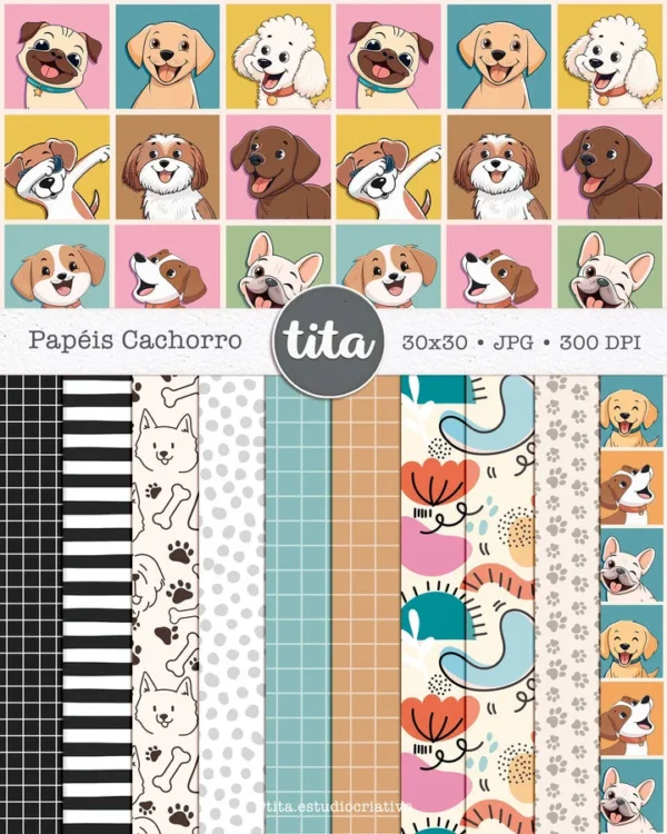 Pet Lovers – Combão Ilustrações Gato e Cachorro - Imagem 13