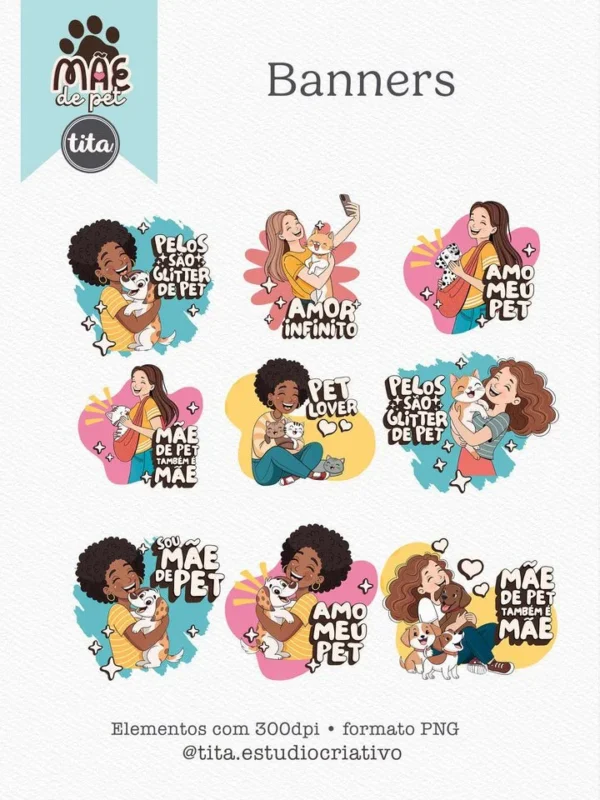 Mãe de Pet – Combão Ilustrações + Kit Encadernação - Imagem 3