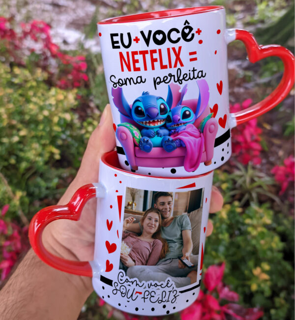Artes caneca - Stitch Dia dos Namorados - Imagem 18