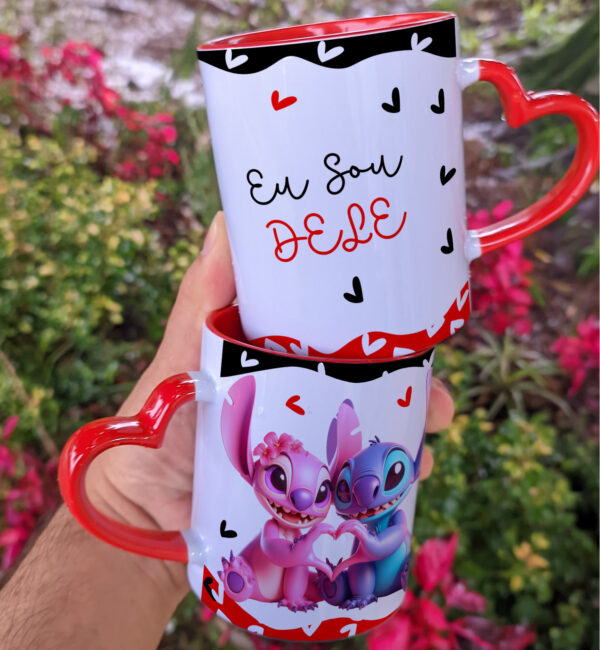 Artes caneca - Stitch Dia dos Namorados - Imagem 15
