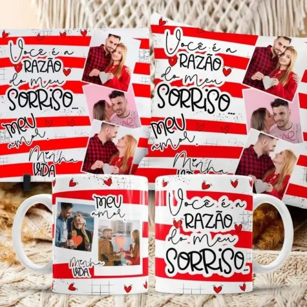 Kit Dia dos Namorados 2.0 Caneca + Azulejo - Imagem 3