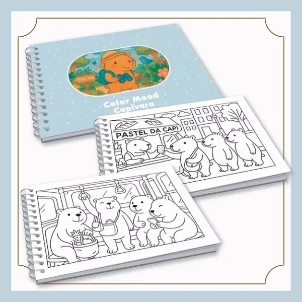 Livro de Colorir | Color Mood Capivara (Papel Sorriso) - Imagem 8