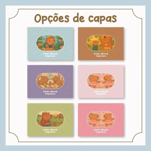 Livro de Colorir | Color Mood Capivara (Papel Sorriso) - Imagem 2