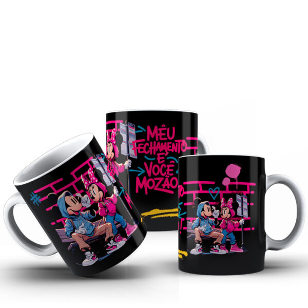 Artes canecas Mickey & Minnie XXXL namorados - Imagem 3