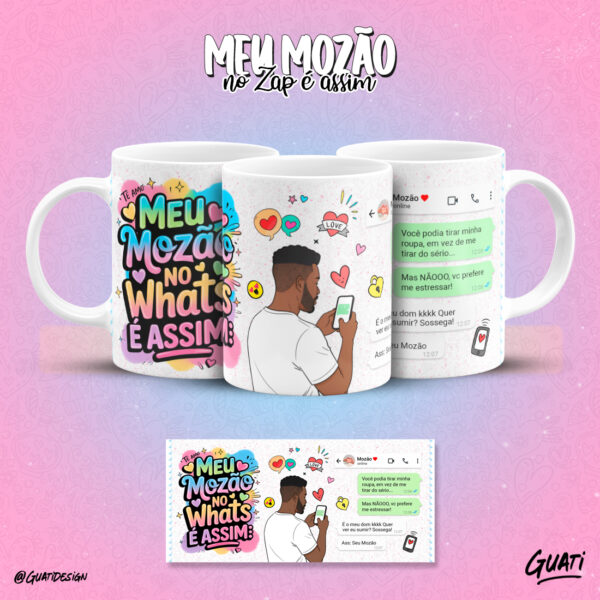 12 ARTES CANECAS - MEU MOZÃO NO WHATS - Imagem 3
