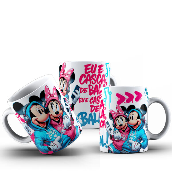 Artes canecas Mickey & Minnie XXXL namorados - Imagem 2