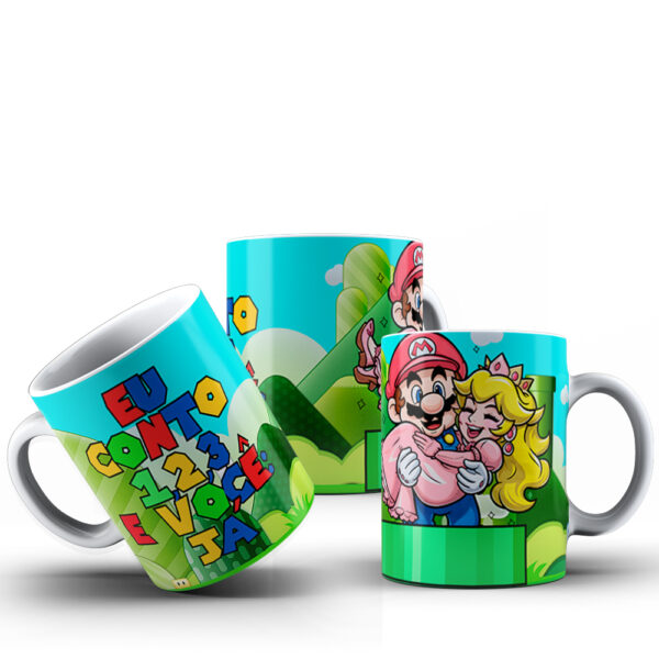 CANECAS Mario Love (Pop Art) - Imagem 6
