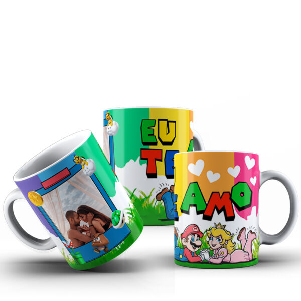 CANECAS Mario Love (Pop Art) - Imagem 9