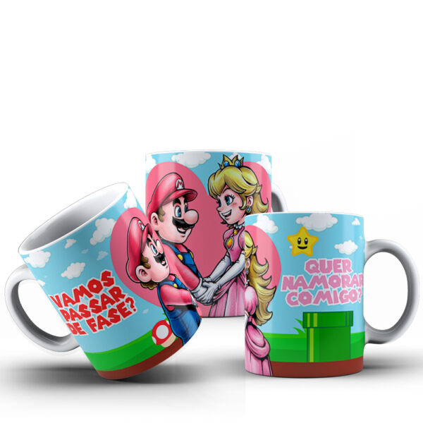 CANECAS Mario Love (Pop Art) - Imagem 7
