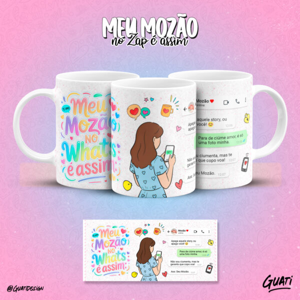 12 ARTES CANECAS - MEU MOZÃO NO WHATS - Imagem 11