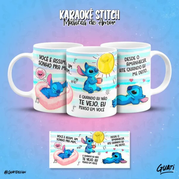 KARAOKE STITCH MUSICAS DE AMOR - PACK ARTES CANECAS - Imagem 10