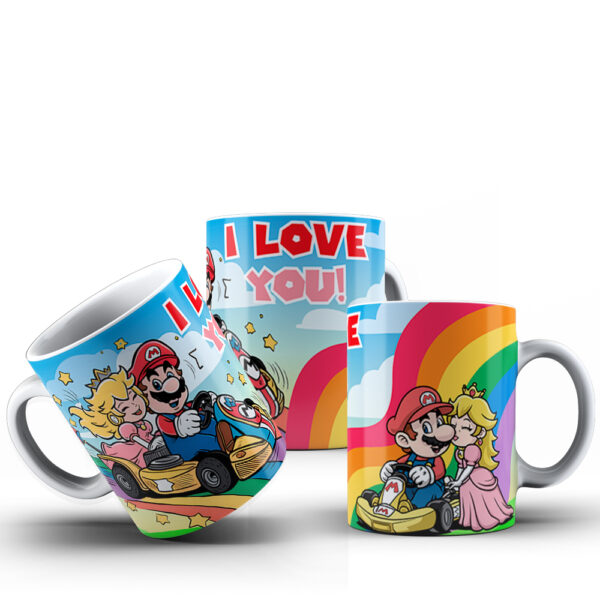 CANECAS Mario Love (Pop Art) - Imagem 3