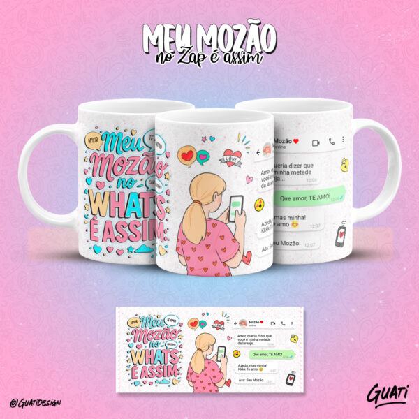 12 ARTES CANECAS - MEU MOZÃO NO WHATS - Imagem 10